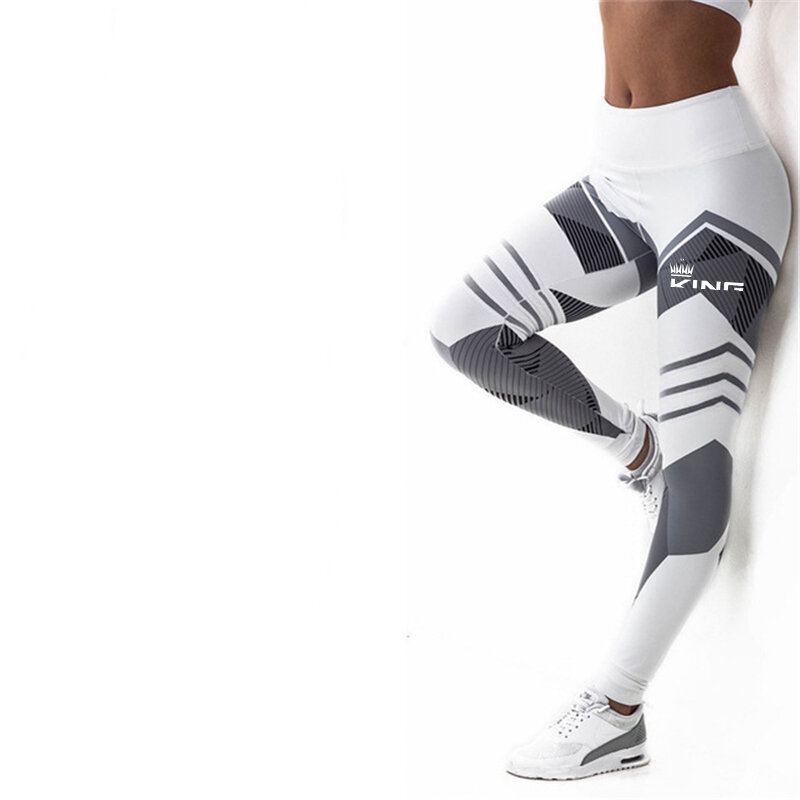 Modne damskie biodra z wysokim stanem legginsy gimnastyczne szybkoschnąca sportowa spodnie Fitness Stretch