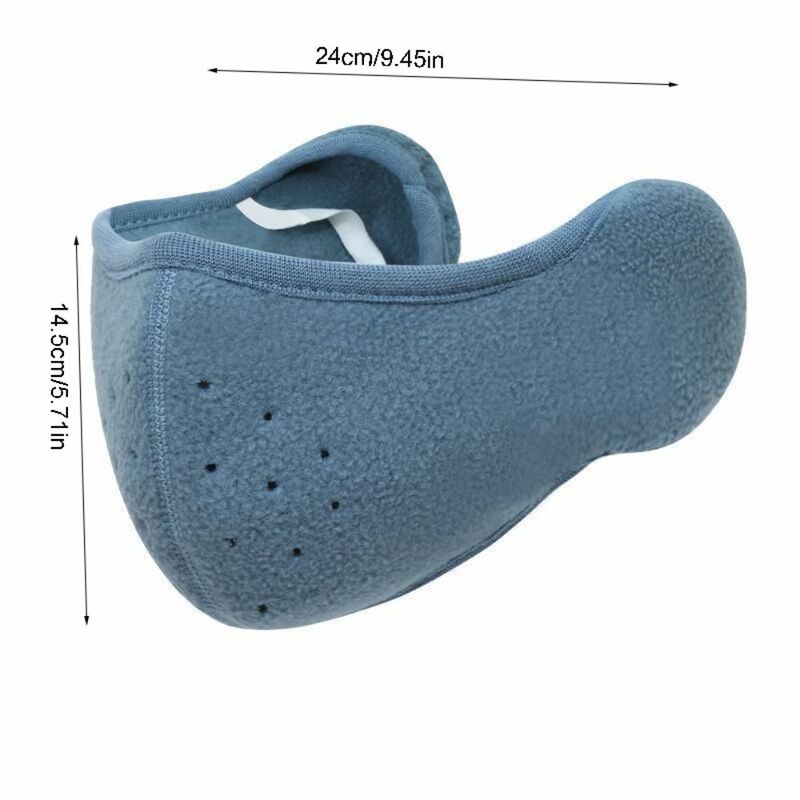 Thermal Earmuffs Mask Simple Fleece Windproof Earflap Wrap Mask Half Face Mask Cloth Accessories Half Face Mask Fishing