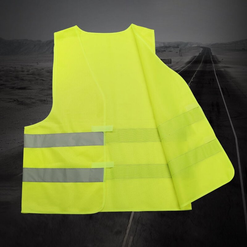 Chaleco reflectante de alta visibilidad para motocicleta, ropa fluorescente de seguridad para deportes al aire libre