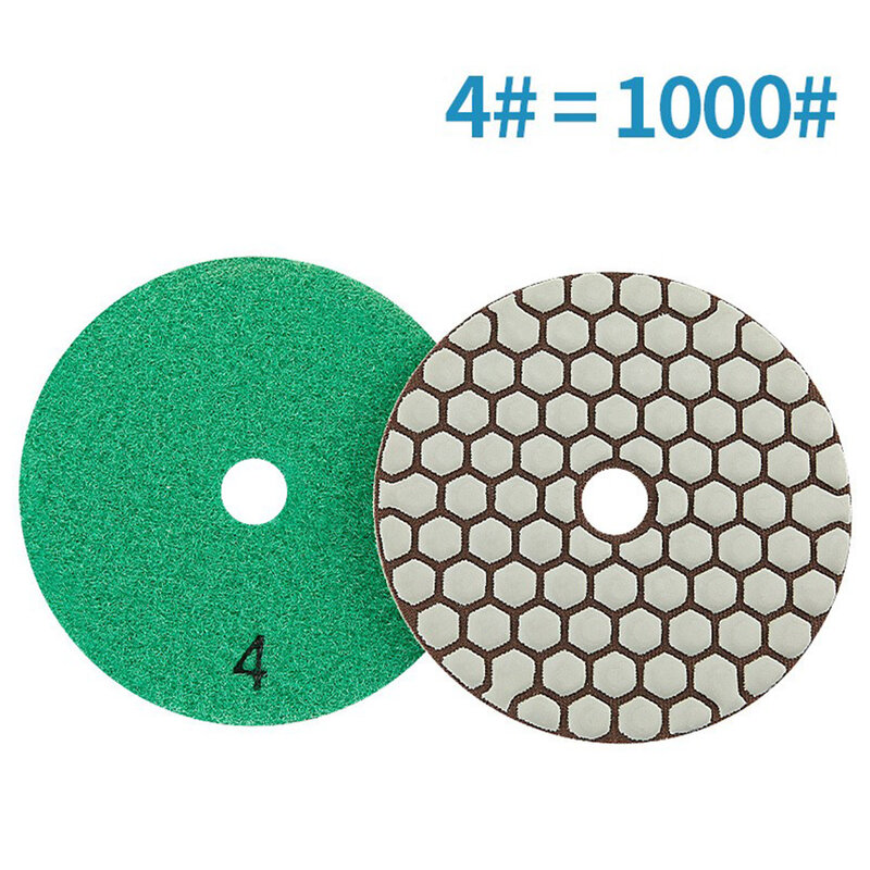 1 pz 4 pollici tampone per lucidatura diamantato uso a secco dischi abrasivi disco abrasivo flessibile per strumento di lucidatura pietra di vetro marmo granito