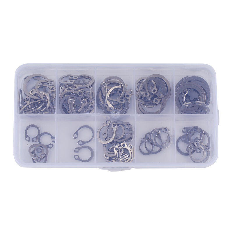Brand New Durable Retaining Ring External Case Fastener As Shown Assortment Quality Is Guaranteed Rust Resistance Set