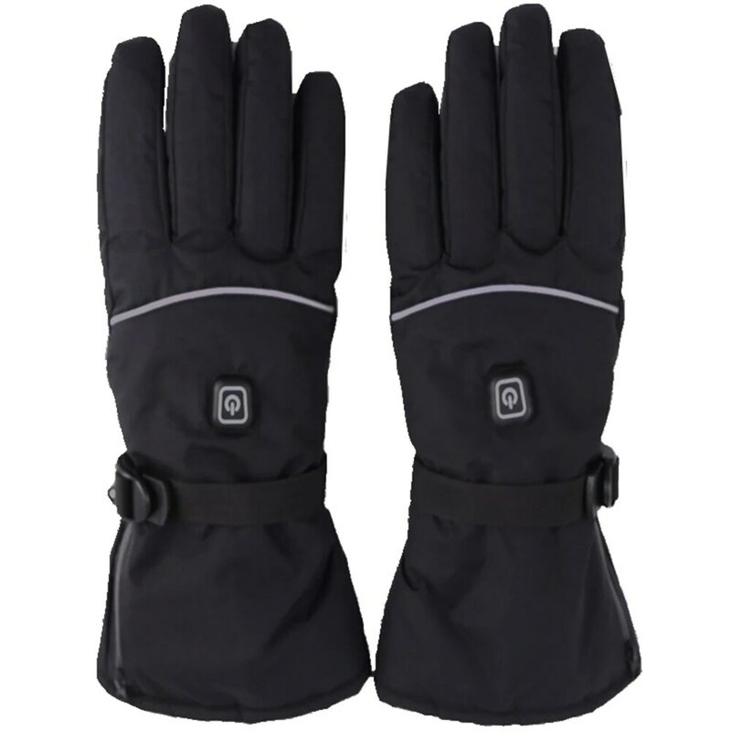 Gants chauffants à écran tactile coupe-vent pour hommes et femmes, gants de ski métropolitain, gants d'équitation de moto, batterie 62, hiver