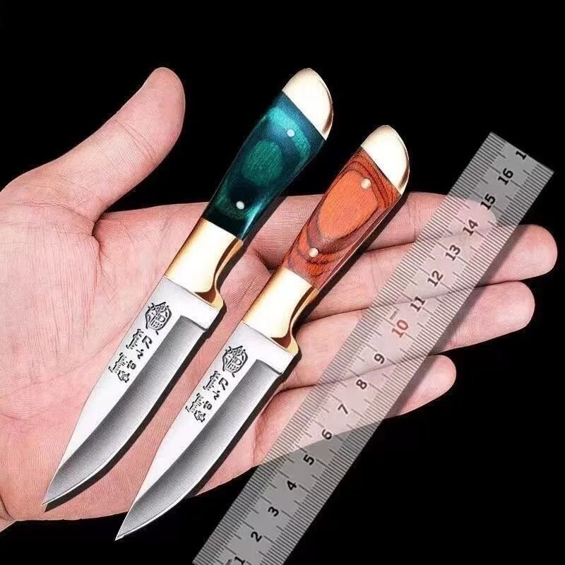 kitchen household fruit knife handle meat knife outdoor camping barbecue beef and mutton boning knife meat cleaver.