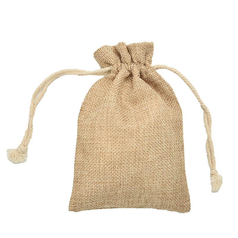 1 шт. 9*12 см, сумка на шнурке для галстука, миниатюрные сумки в деревенском стиле из искусственной кожи, сумки для ювелирных изделий, Рождественская сумка в рустикальном стиле