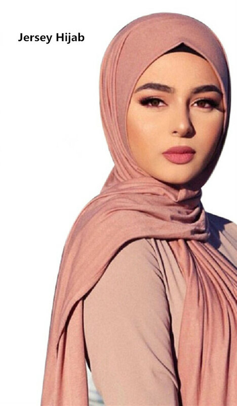 Moda Modal Jersey di cotone Hijab sciarpa lungo scialle musulmano pianura morbido turbante cravatta avvolge la testa per le donne Africa fascia 170x60cm