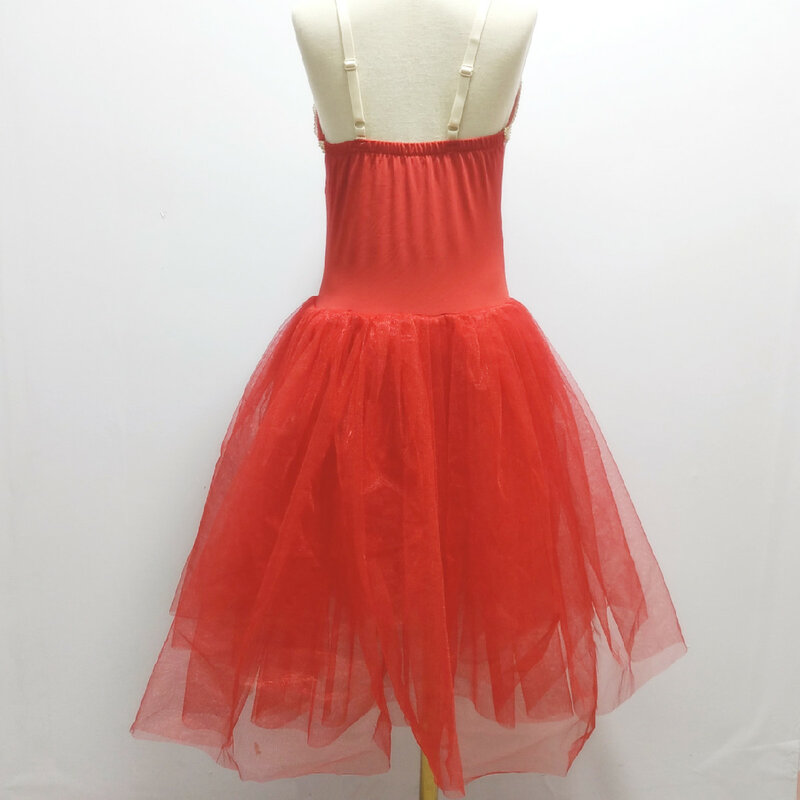 Fioletowa baletowa spódniczka tutu sukienka kostiumy wydajnościowe dla dorosłych taniec nowoczesny długi welon dziewczyna puszysta