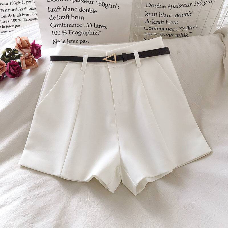 Women 2024 Clothingcasual Suit Shorts Women Fashionable and Versatile High Waisted Slimming Wide Leg Pants with Short Clothing