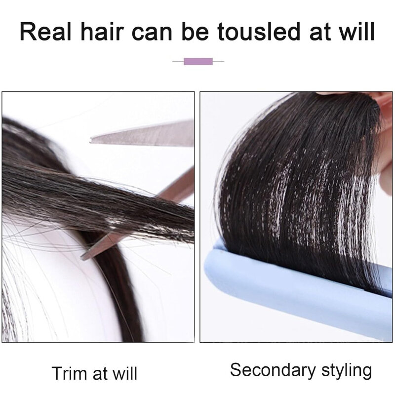 Peluca de cabello humano para hombre, pelo corto y esponjoso, 100% Natural, extensión de pelo recto Invisible, cubierta de cabeza para uso diario