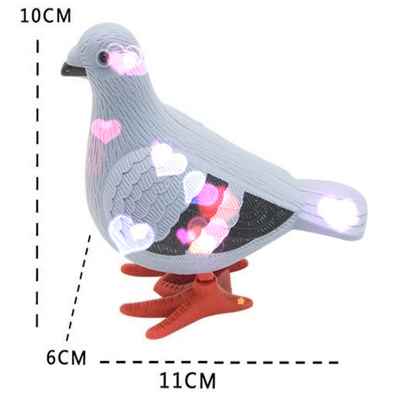 Jouets de pigeon à remonter pour enfants, simulation de saut, pigeon mécanique, mini pigeon pour enfants