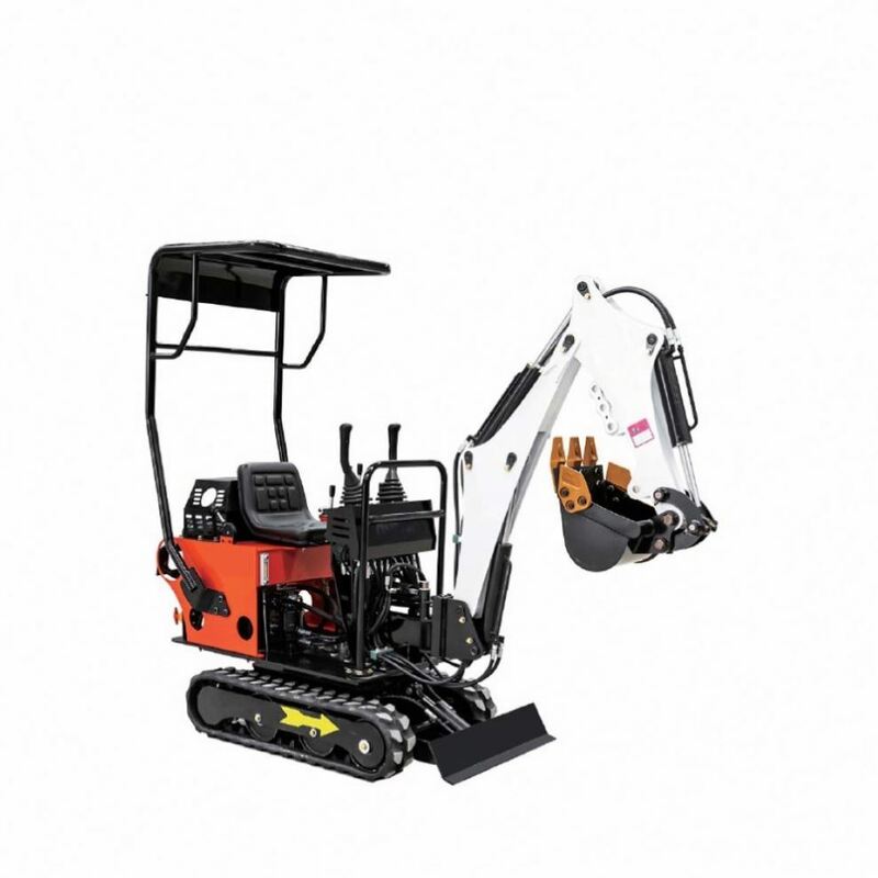 1 Tons mini digger Diesel Engine machine with hydraulic Excavator Wholesale Small Digger