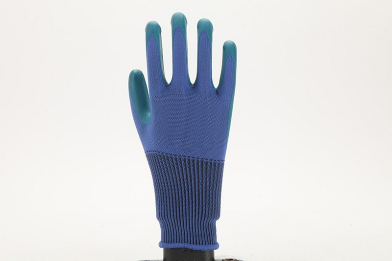 Ein Paar latex geprägte Handschuhe, Anti-Verschleiß-Arbeits schutz handschuhe, öl beständige und wasserdichte Spezial handschuhe zum Arbeits schutz