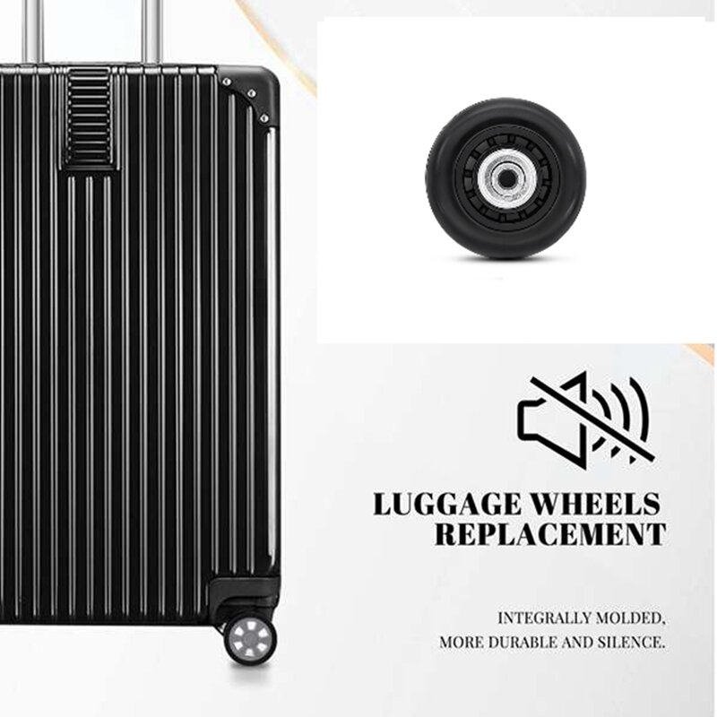 Roue pivotante universelle pour bagages, 1 paire, remplacement de roue à roulettes, accessoires de bagages