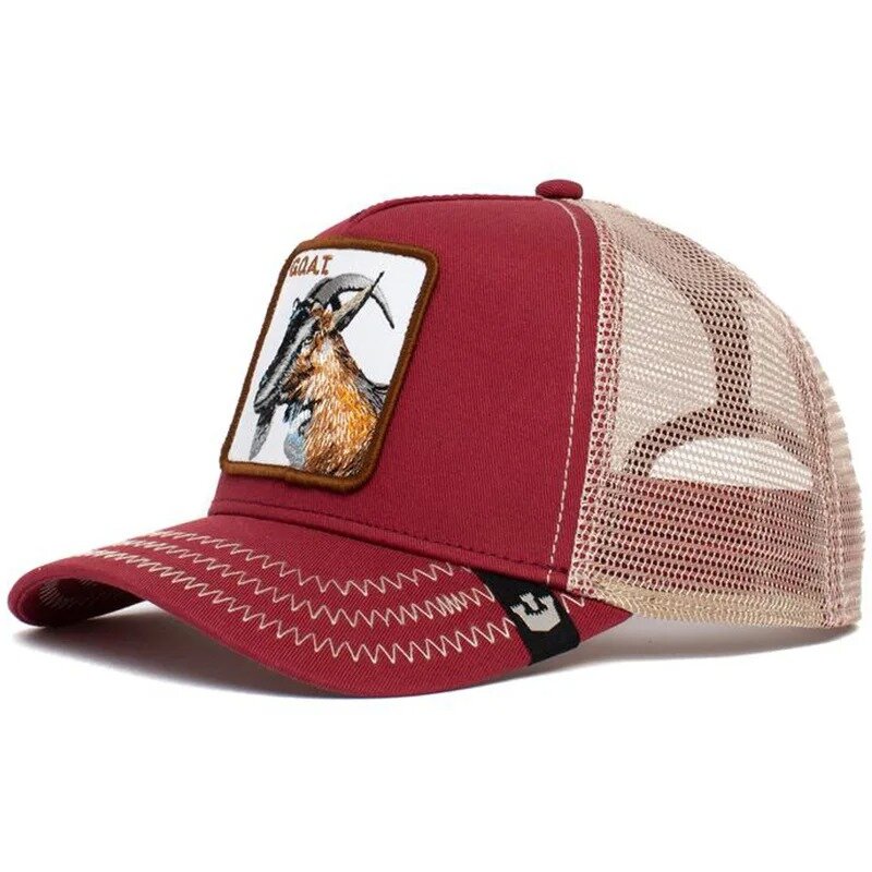 Gorras de béisbol bordadas de dibujos animados para hombres y mujeres, sombreros de malla, sombrero Snapback de Hip Hop de pato, sombreros de Sol de camionero al aire libre para hombres y mujeres