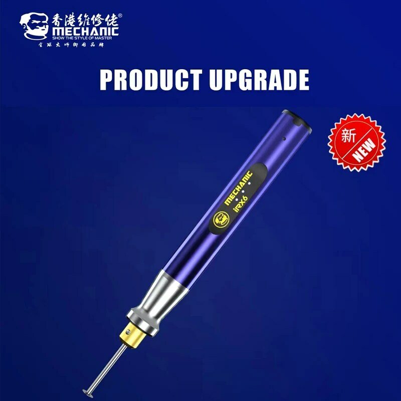 MECHANIC-Bolígrafo de pulido de mano pequeño, bolígrafo de tallado eléctrico, máquina de molienda para teléfono móvil, IR X6, carga inalámbrica