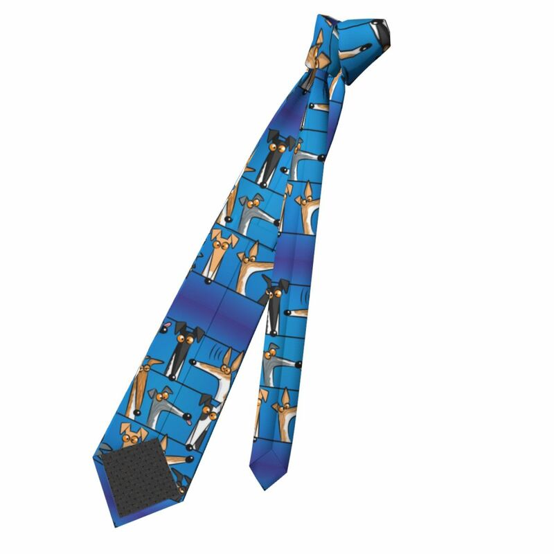 Attenzione! Articoli assortiti cravatta Unisex 8 cm levriero Whippet Lurcher cravatta per cani per uomo Skinny abbigliamento quotidiano cravatta Business