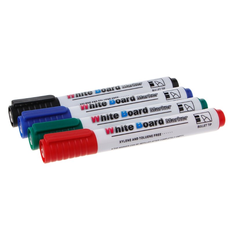 4 Colors Erasable Whiteboard Marker Pen Environment Friendly Marker Office School Home