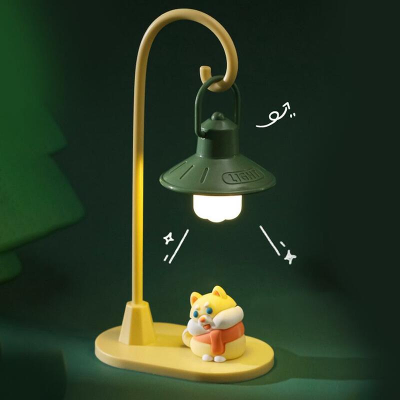 Mini luz noturna com operação de uma tecla, bonito pet, retro, delicado, desenhos animados, decoração, aniversário, Natal, Home Supply