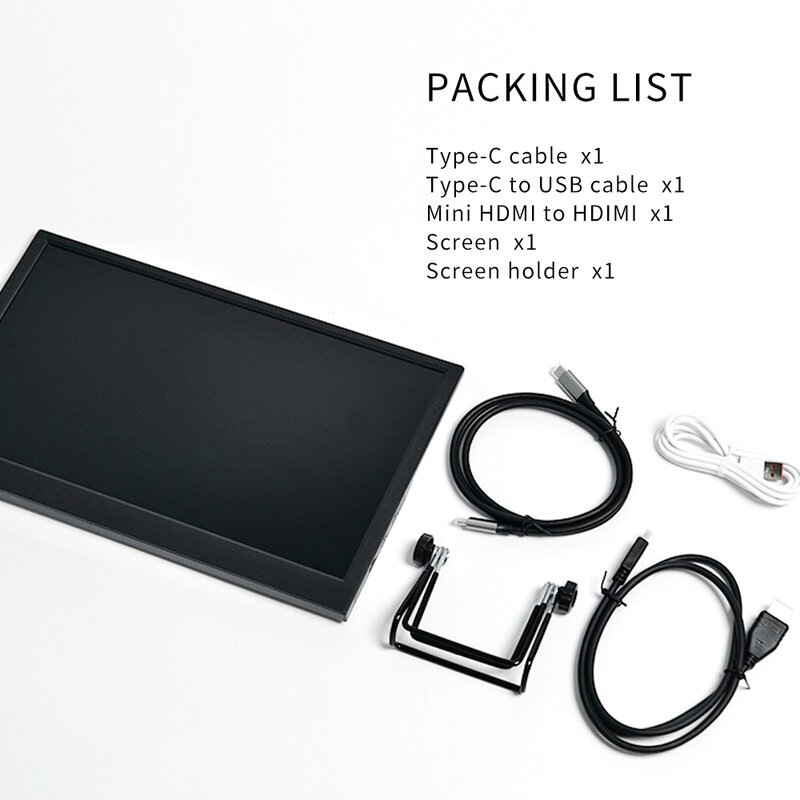 Écran LCD TFT Portable de 11.6 Pouces, 1366X768, pour PC, Raspberry Pi, Ordinateur Portable, PS4, Commutateur Xbox360, Compatible HDMI