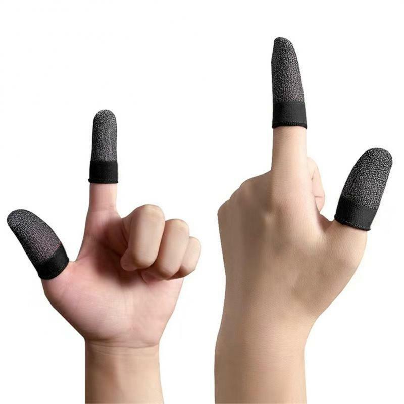 Touch Screen Finger Cover para o jogo, manga de dedo, material de algodão flexível, luvas sensíveis e confortáveis