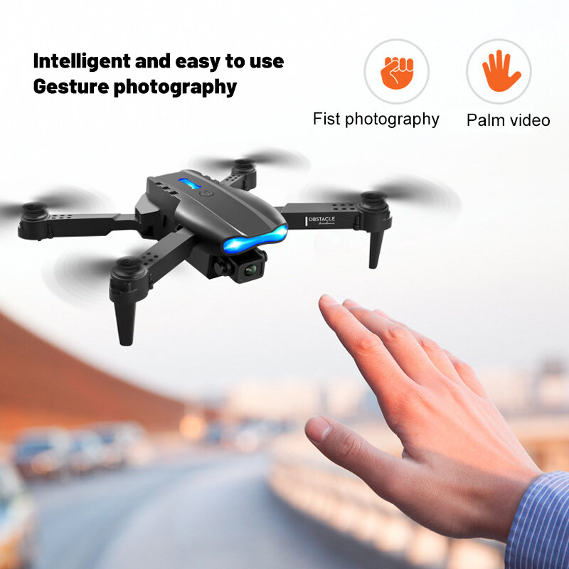 2022 Nieuwe Mini Drone 4K Hd Camera Wifi Fpv Obstakel Vermijden Opvouwbare Professionele Rc Drone Quadcopter Helicopter Speelgoed