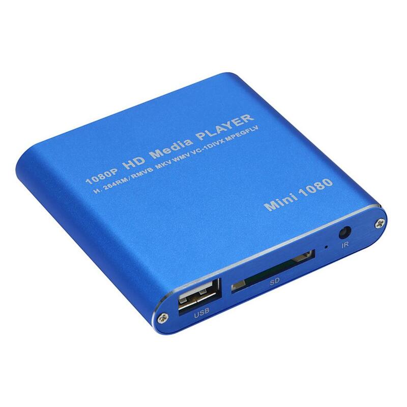 Mini Full HD Media Player Support SD Card USB Disk Autoplay Photo HDD MP3 Video Player Music Advertising Multi-Media 1080P V9M3