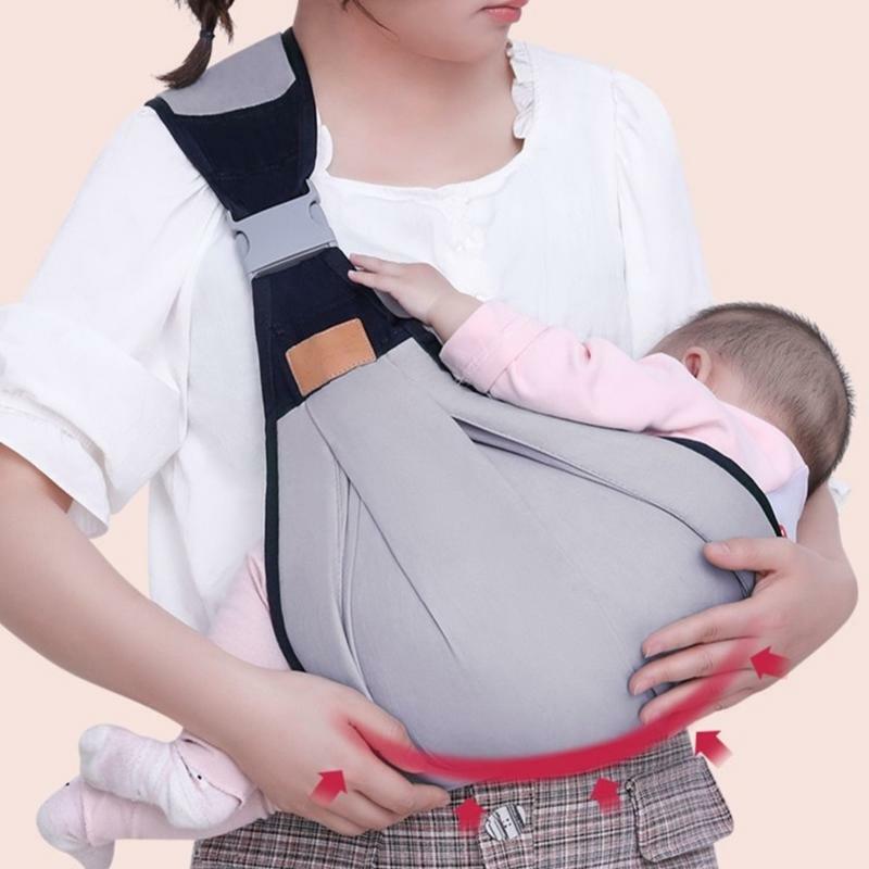 신생아용 조절 가능 코튼 캥거루 모유 수유 캐리어 랩 링 슬링, 인체 공학적 간호 커버, 유아