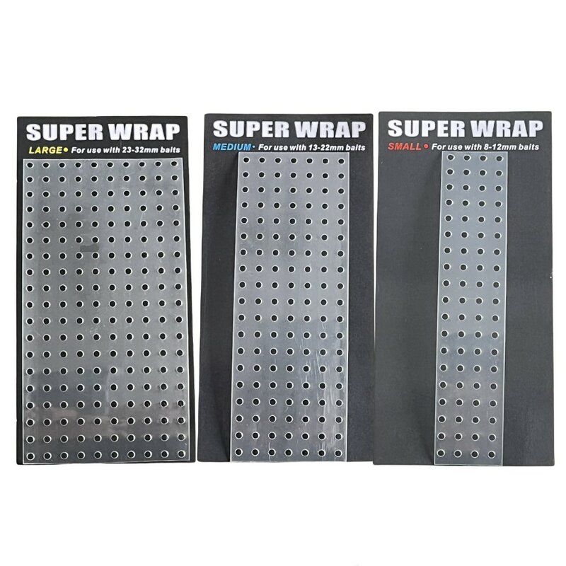 Carp Fishing Accessories Super Wrap Fishing Bait Protector Perforated Shrinking Tube 3 Sizes