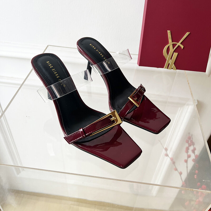 ZOOKERLIN-Zapatillas de tacón alto de aguja para mujer, zapatos de suela cómoda, sandalias informales, verano, exteriores