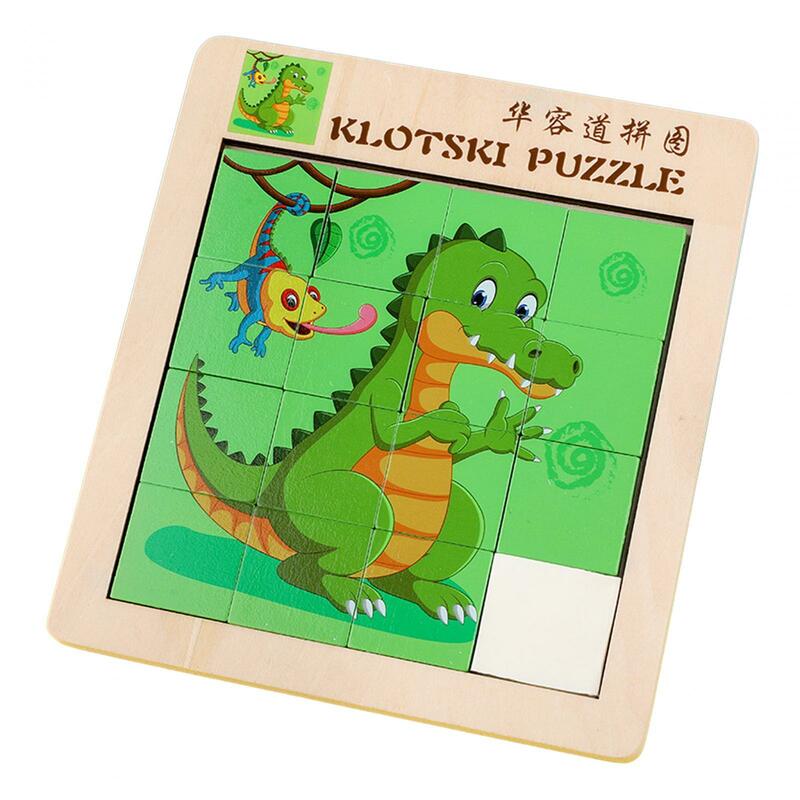 Animal Jigsaw Puzzle Intelligence Fine Motor Skill Number Slide Number Puzzle Toy giocattolo Montessori per giocattoli da viaggio bambini