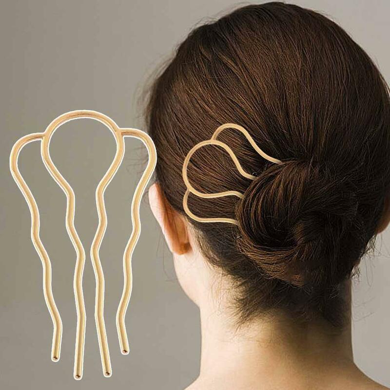 1 Pcs Hair Comb Elegant Appearance Chinese Antique Hairpin Color Hanfu Headwear Step Retro DIY Wave Swaying Retaining Style O1M3