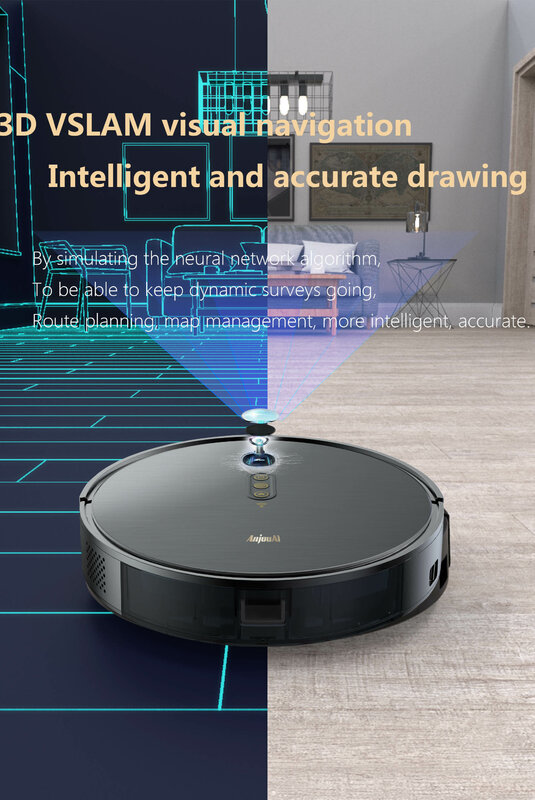 Robot Vakum Cerdas Aplikasi Grafiti Navigasi Visual Peta Multi-lapis, Pembersihan Karpet Rumah Tangga Perencanaan Area Terbatas