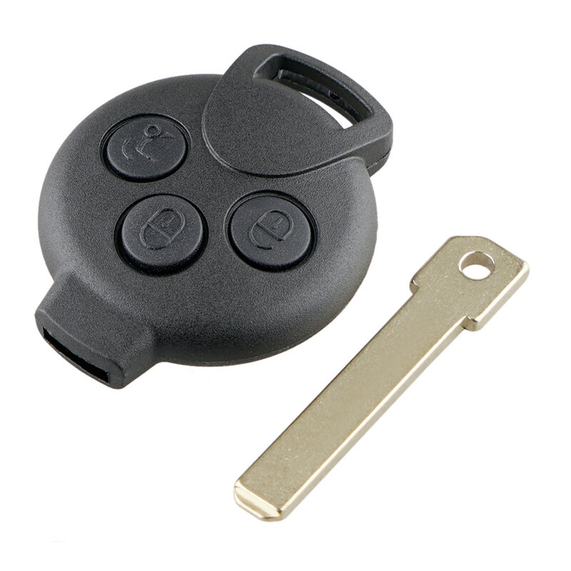 Чехол для автомобильного ключа, 3 кнопки, зеркальная деталь для замены для двух моделей 451 2007-2013 / Mercedes-Benz Smart