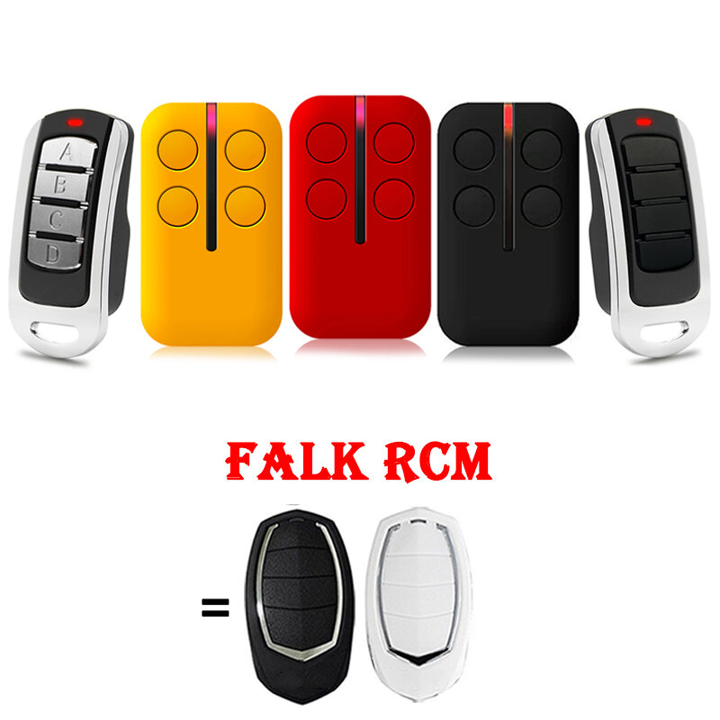 Copie pour MOTORLINE FALK RCM duplicateur de télécommande de porte de Garage, 433.92MHz, Code roulant, transmetteur de télécommande de porte Clone