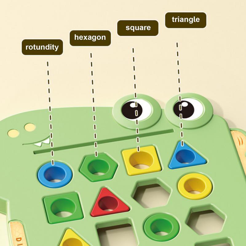 Juguete a juego de formas geométricas para niños, juego interactivo educativo