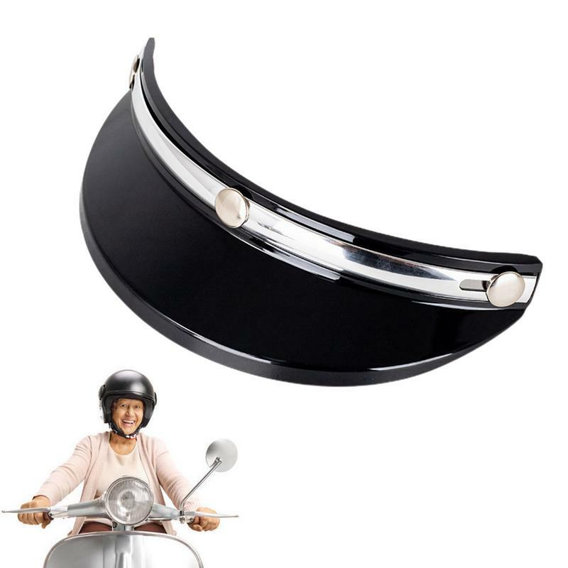 Motocicleta chapéus viseira escudo, proteção UV capacetes, sol viseira escudo, experiência de equitação melhorada, acessórios
