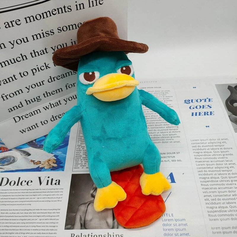 Cute Cartoon Perry The Platypus Plush Toy Soft Duck Stuffed Animals Toy Christmas Birthday Gift For Children
