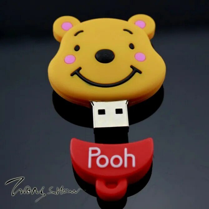 Cartoon Cute teddy bear doll 16GB 32GB 64GB 128GB 256GB 512GB usb flash drive pen drive memory card U Disk Free shipping