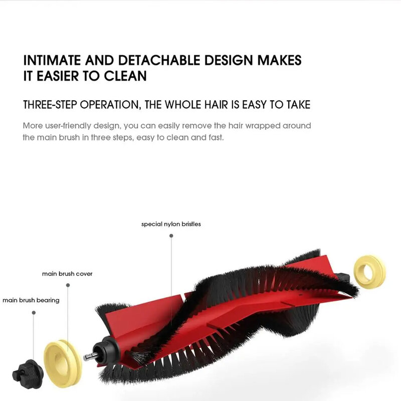 Roborock S5 MAX S50 MAX S55 MAX S6 MAXV filtro HEPA lato/spazzola principale serbatoio dell'acqua vassoio Mop Dust Box accessori per aspirapolvere