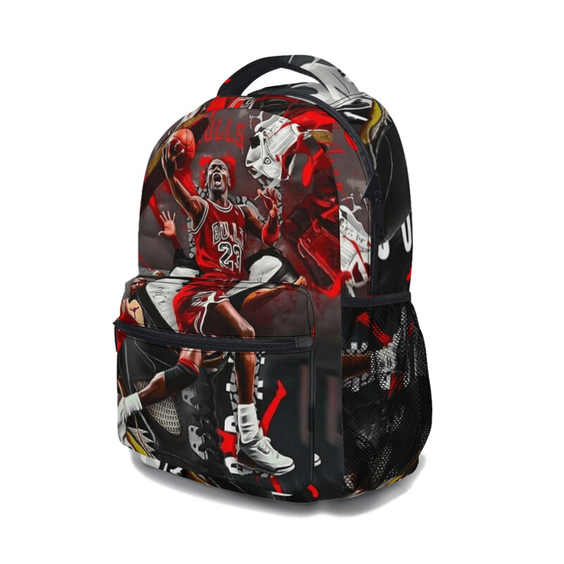 Jordan Basketball Art New Female Fashion girls High Capacity Waterproof College Backpack Trendy Girls Laptop School Bags ﻿ ﻿