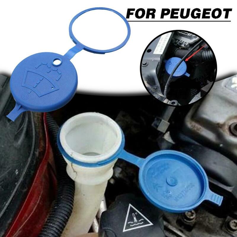 1 buah penutup tutup tutup Reservoir cairan pencuci kaca depan mobil tutup Pot botol tangki untuk Peugeot 307 206 408 308 207 C2