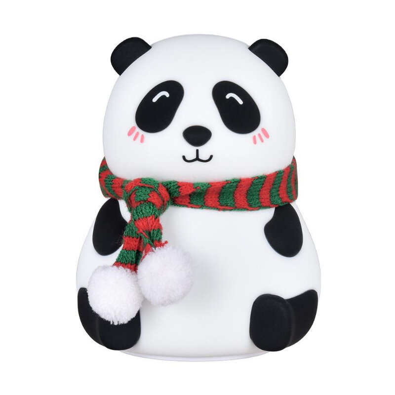 Panda Ambience Light Decoration, USB-зарядка, маленькая ночная лампа, силиконовый подарок, защита глаз, индукционный ночник