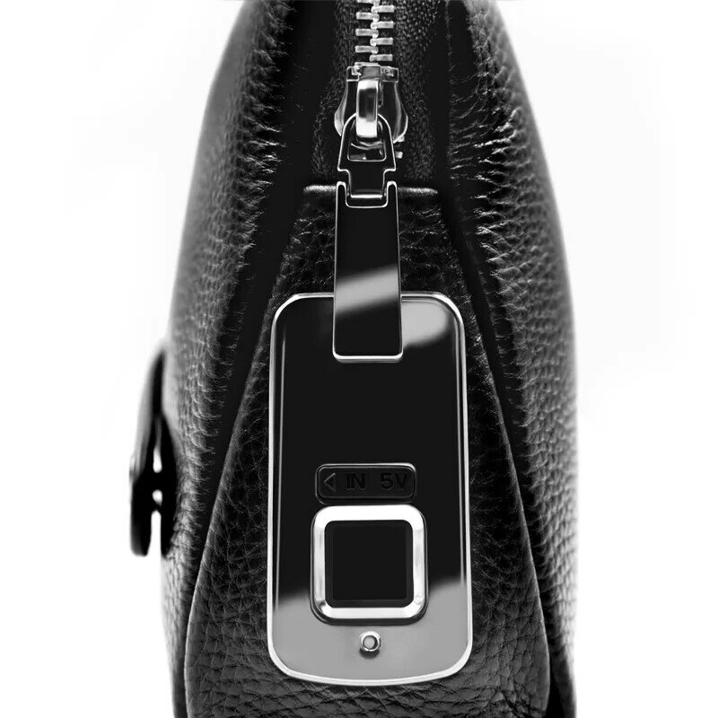 Męska torba na odciski palców męska skórzana torebka męska długi portfel torba na telefon komórkowy męska torba antykradzieżowa portfel