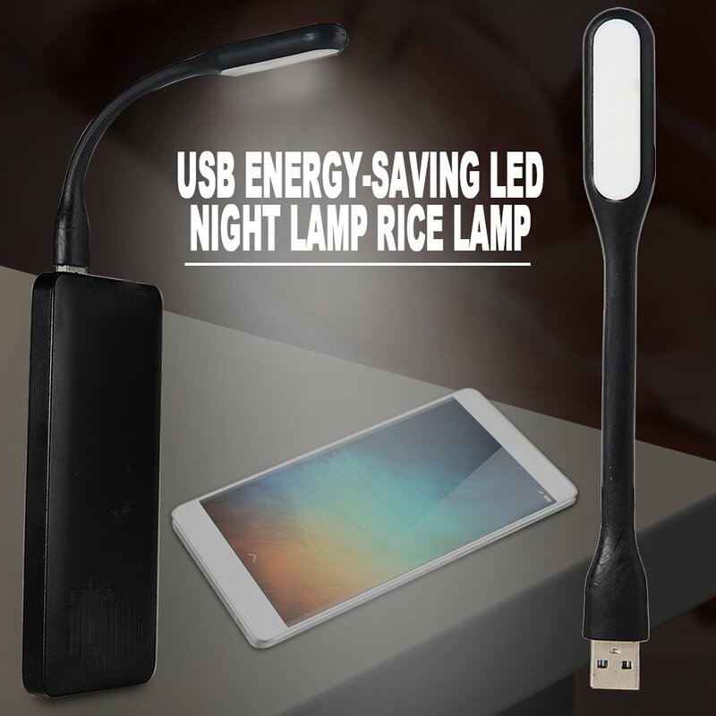 Lámpara de luz LED portátil USB 5V, protección ocular para PC, Notebook, Mini material Flexible ajustable, lámparas de mesa para libros de trabajo nocturno