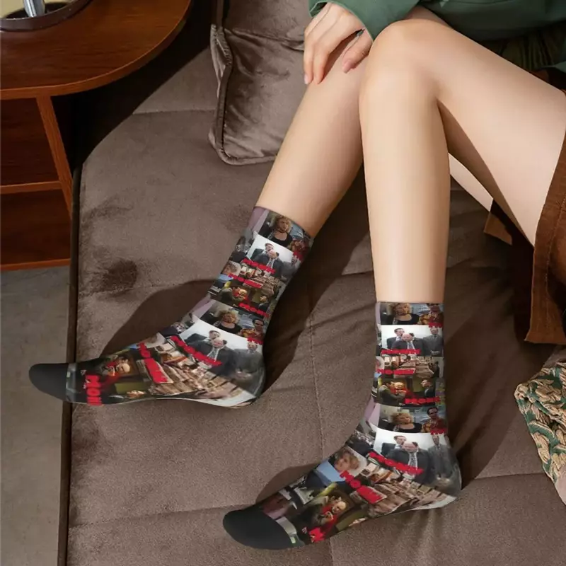 Monk Collage Socks Harajuku calze assorbenti per il sudore calze lunghe per tutte le stagioni accessori per il regalo di compleanno della donna dell'uomo