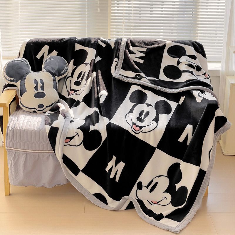 Утолщенное одеяло с изображением героев мультфильмов, милый высококачественный домашний текстиль, мягкое теплое одеяло, постельное белье, чехол для дивана, подарок для детей