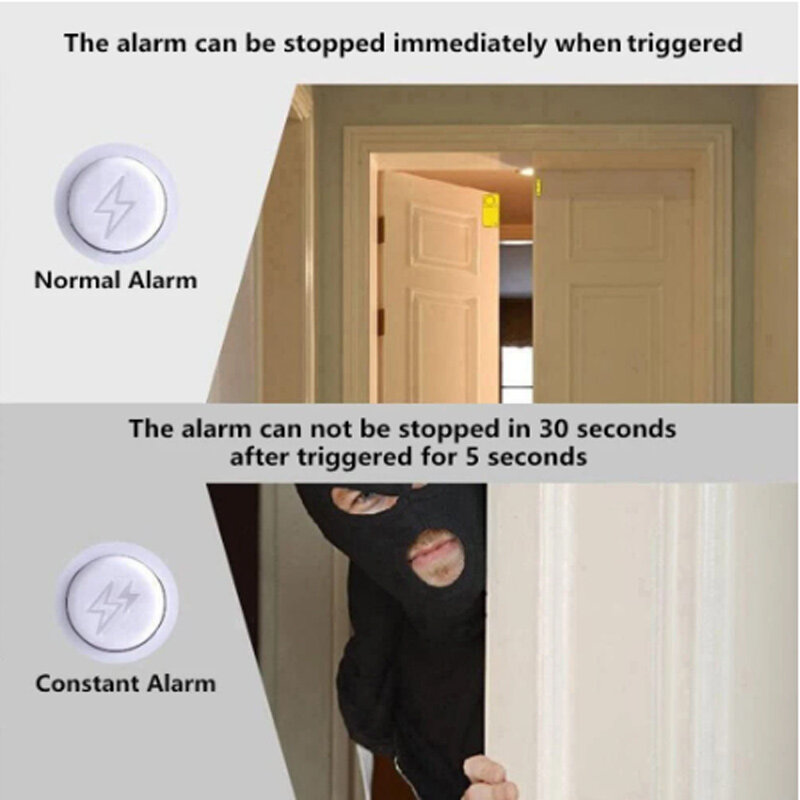 Czujnik bezprzewodowy do otwierania drzwi w domu przed kradzieżą dzwonek do drzwi prosty czujnik wtargnięcia przełącznika magnetyczne okienko drzwi