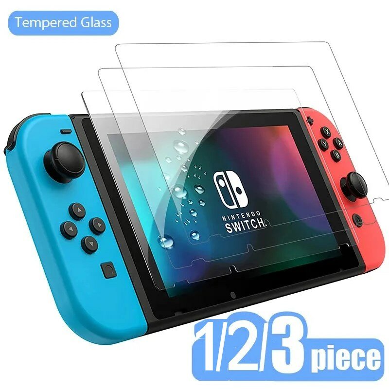 Vidrio Templado Protector para Nintendo Switch Lite, película protectora de pantalla para Nintendo Switch NS, accesorios de vidrio OLED, 1/2/3 piezas