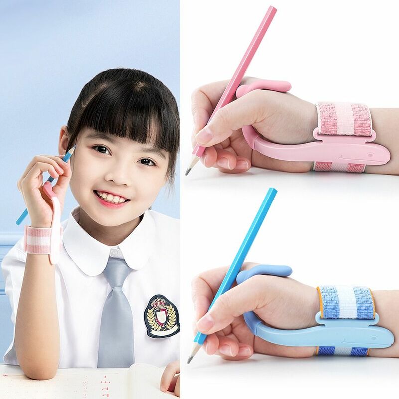 Escrita infantil Correção de Postura Lápis, Segurando Correção de Postura, Anti Hook Wrist Aid, Handwriting Brace Tool