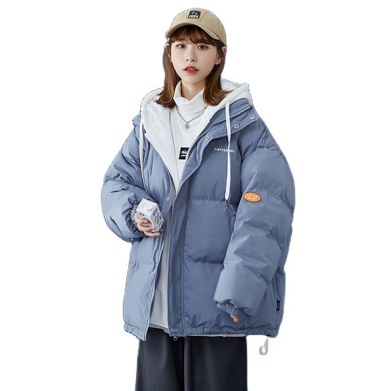 Giacca invernale calda da uomo Streetwear Fashion Parka da uomo con cappuccio spessa moda coreana cappotto allentato per uomo donna inverno nuovo