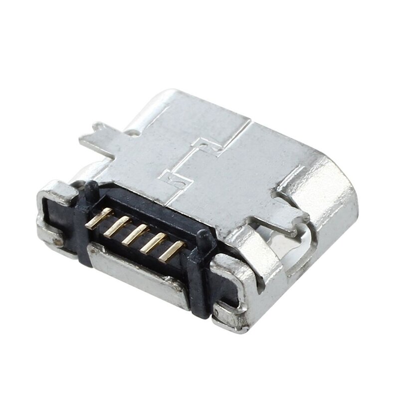BAAY-Micro-USB أنثى جاك موصل ، نوع B قطع الغيار ، مقبس المنفذ ، 40 قطعة